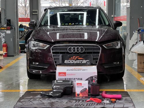 najnowsza sprawa firmy na temat 2017 Audi A3 1.4T Upgraded with EDDY Vortex Carbon Fiber Intake Box