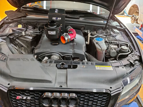 najnowsza sprawa firmy na temat 2011 Audi A5 2.0T Upgrade EDDYSTAR Carbon Fiber Atomic Intake Kit ✨ Power Awakened