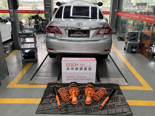 najnowsza sprawa firmy na temat 2012 Toyota Corolla 1.6L upgraded with EDDY sport suspension kit, refreshed stance and high-speed performance