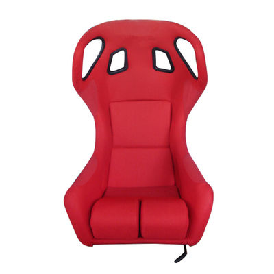 Fiberglass Bucket Seat Safety Restraint Integration Czerwone i czarne siedzenia wyścigowe