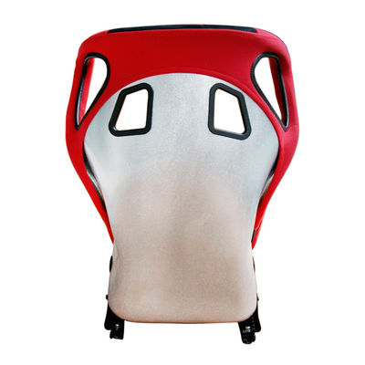 Fiberglass Bucket Seat Safety Restraint Integration Czerwone i czarne siedzenia wyścigowe