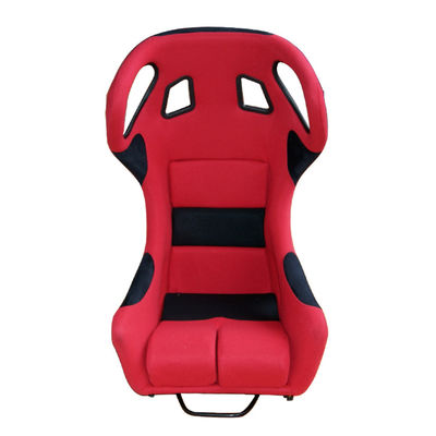 Fiberglass Bucket Seat Safety Restraint Integration Czerwone i czarne siedzenia wyścigowe