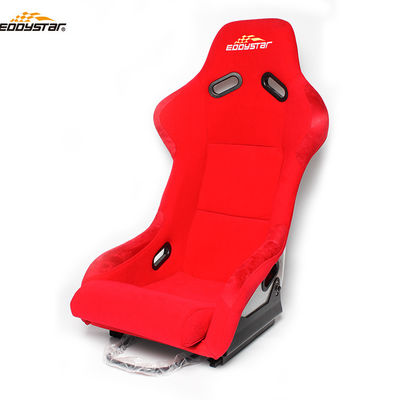 Red Racing Style Car Wide Racing Seats Profesjonalne fotele samochodowe ze szkła