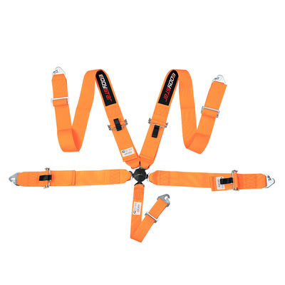 EDDYSTAR Nylon Drift Car Racing Seat Belt Orange Color 5-punktowy pas bezpieczeństwa