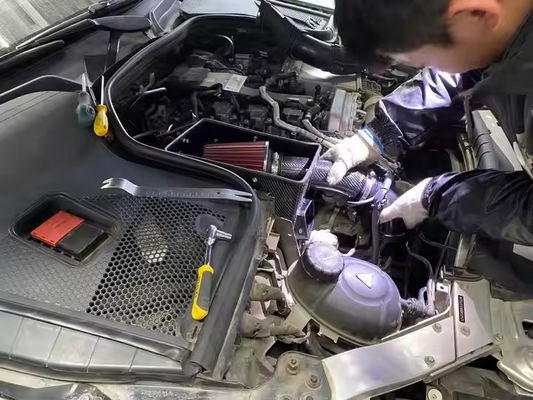 Filtr powietrza Włókno węglowe Pudełko powietrza samochodowego dla Mercedes-Benz 1.6 - 2.0 T