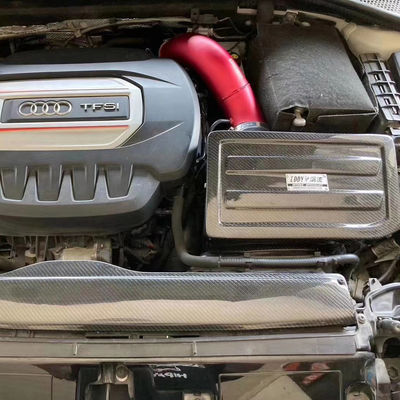 Zestaw do wchłaniania powietrza z włókna węglowego EDDYSTAR z 76 mm Filtrem wysokiego przepływu dla 15-16 Audi A3 1.8T/2.0T - Instalacja Bolt-On