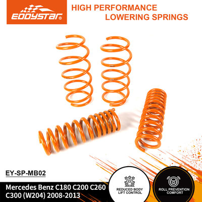 Zestaw sprężyn obniżających EDDYSTAR Anti-Corrosion, dostosowany do Mercedes Benz C180/C200/C260/C300 (2008-2013) - Zestaw 4 precyzyjnie zaprojektowanych sprężyn z obniżeniem -30mm