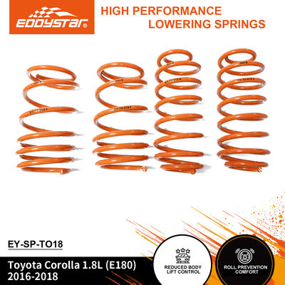 EDDYSTAR Sport Sprężyny obniżające dla Toyoty Corolla - Kompatybilne z wstrząsami OEM, dopasowane do większości pojazdów sportowych, bezpośrednia wymiana