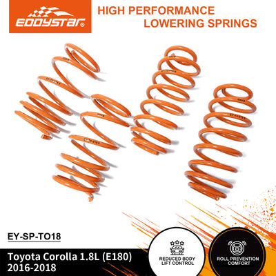 EDDYSTAR Sport Sprężyny obniżające dla Toyoty Corolla - Kompatybilne z wstrząsami OEM, dopasowane do większości pojazdów sportowych, bezpośrednia wymiana