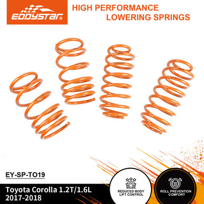 EDDYSTAR Sport Sprężyny obniżające dla Toyoty Corolla - Kompatybilne z wstrząsami OEM, dopasowane do większości pojazdów sportowych, bezpośrednia wymiana
