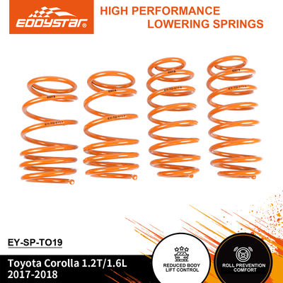 EDDYSTAR Sport Sprężyny obniżające dla Toyoty Corolla - Kompatybilne z wstrząsami OEM, dopasowane do większości pojazdów sportowych, bezpośrednia wymiana