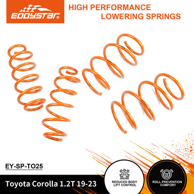 EDDYSTAR Sport Sprężyny obniżające dla Toyoty Corolla - Kompatybilne z wstrząsami OEM, dopasowane do większości pojazdów sportowych, bezpośrednia wymiana